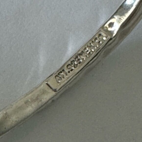 Seed & Sage ATI 925 Sterling Silver Bangle Hammered Bracelet Mexico D-2 3/4\